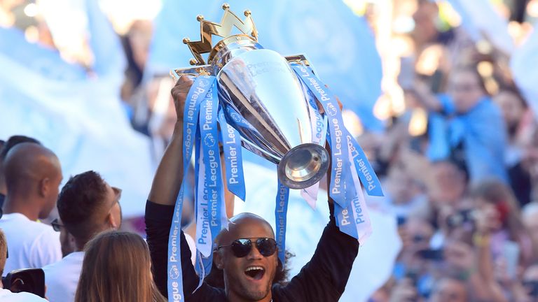Vincent Kompany won the Premier League four times during an 11-year spell at Manchester City
