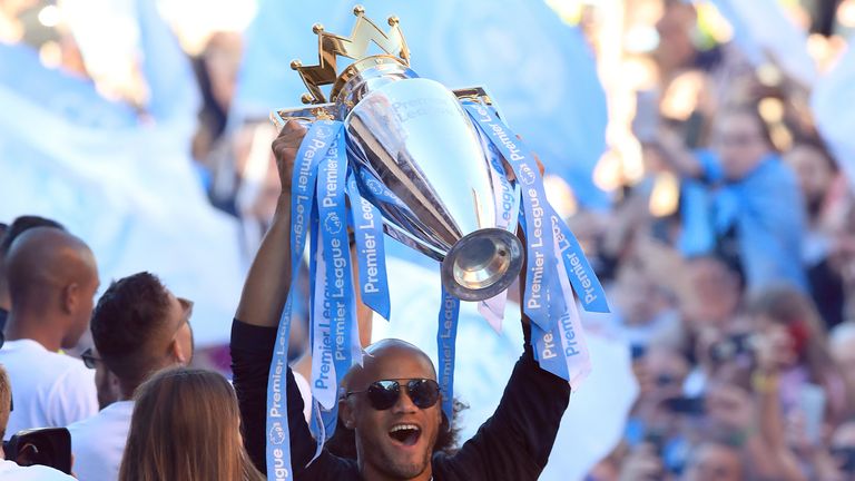 Vincent Kompany won the Premier League four times during his 11-year stay at Manchester City