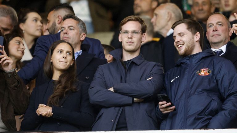 French businessman Kyril Louis-Dreyfus (centre) became chairman of the club in February 2021