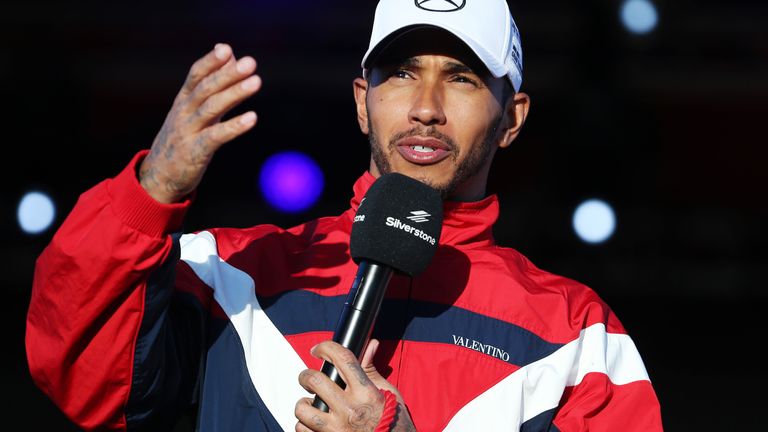  Lewis Hamilton fought wheel-to-wheel with Charles Leclerc at Silverstone