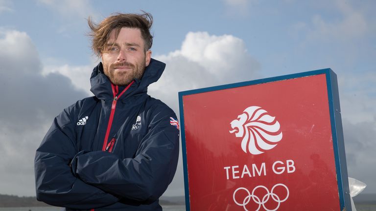 Great Britain&#39;s Luke Patience during the Team GB Tokyo 2020 Sailing team announcement at Haven Rockley Park Holiday Park, Poole. PA Photo. Picture date: Tuesday October 1, 2019. Photo credit should read: Andrew Matthews/PA Wire