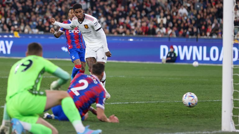 Marcus Rashford makes it 2-0 (AP)