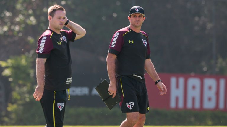 Michael Beale was Rogerio Ceni's assistant at Sao Paulo in 2017