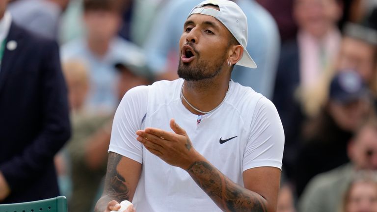 Nick Kyrgios' career has seen him regularly get in trouble for on-court incidents