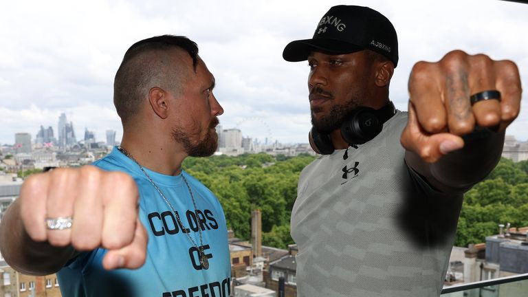 Oleksandr Usyk takes on Anthony Joshua live on Sky Sports Box Office on August 20. (Photo: Mark Robinson/Matchroom)