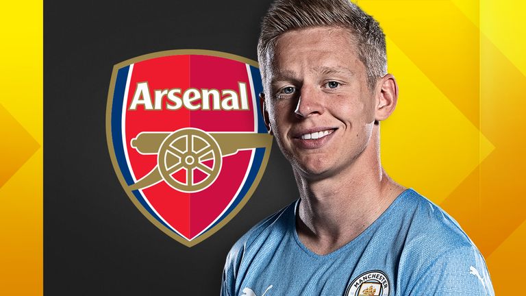 Manchester City defender Oleksandr Zinchenko wanted by Arsenal