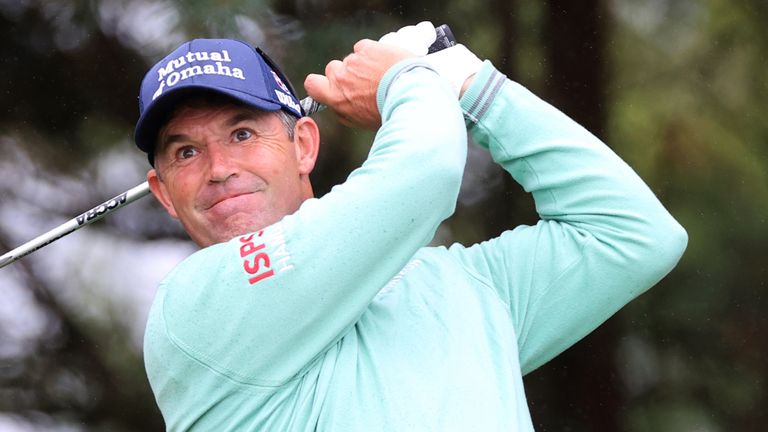 Padraig Harrington charged up the leaderboard with a back-nine 30