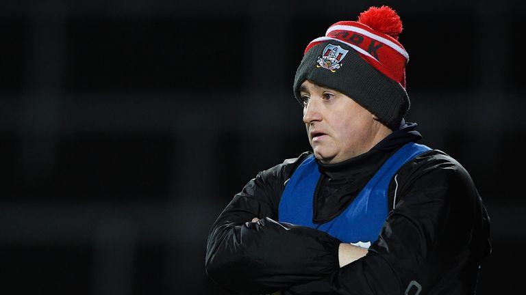 12 December 2020; Cork manager Pat Ryan during the Bord G..is Energy Munster GAA Hurling U20 Championship Semi-Final match between Limerick and Cork at LIT Gaelic Grounds in Limerick. Photo by Matt Browne/Sportsfile