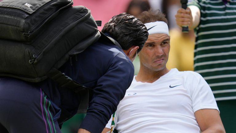 Nadal required treatment on several occasions