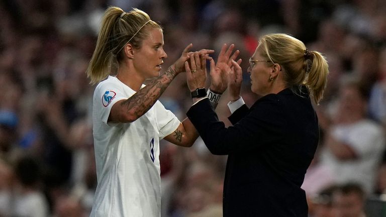 England&#39;s manager Sarina Wiegman replaces England&#39;s Rachel Daly