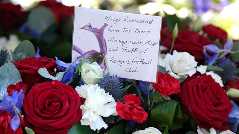 Rangers football club offered their condolences 