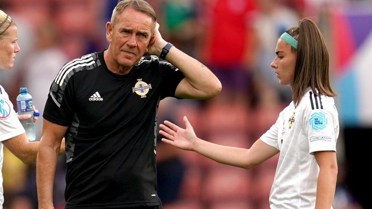 Northern Ireland manager Kenny Shiels' after his side lost 2-0 to Austria