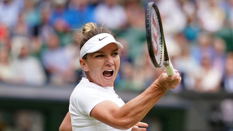 Halep is playing at Wimbledon for the first time since winning the tournament in 2019