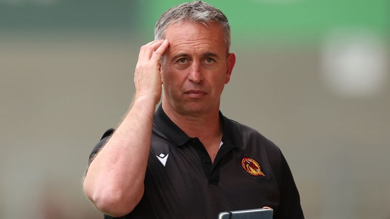 Picture by John Clifton/SWpix.com - 18/04/2022 - Rugby League - Betfred Super League Round 9 - Salford Red Devils v Catalans Dragons - AJ Bell Stadium, Salford, England -
Catalans Dragons’ head coach Steve McNamara