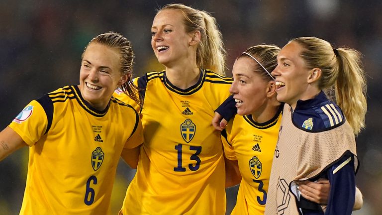 Magdalena Eriksson (far left) says Sweden will be prepared for their semi-final against England