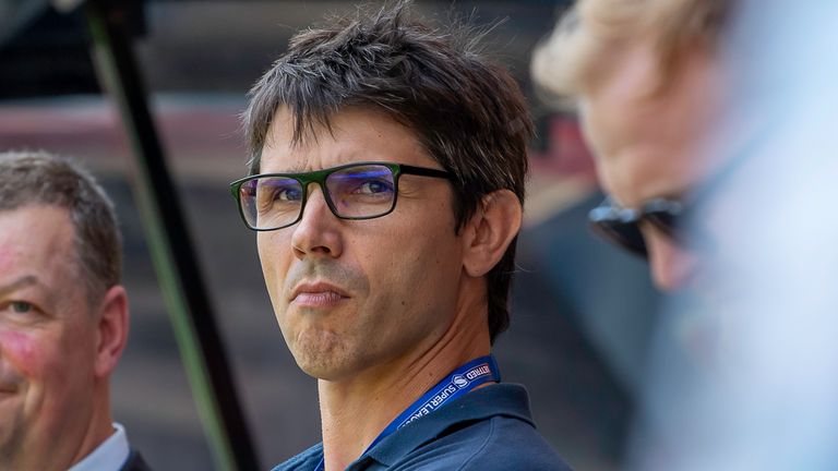 Picture by Allan McKenzie/SWpix.com - 09/07/2022 - Rugby League - Betfred Super League Magic Weekend - Wakefield Trinity v Toulouse Olympique - St. James' Park, Newcastle, England - Toulouse coach Sylvain Houles.