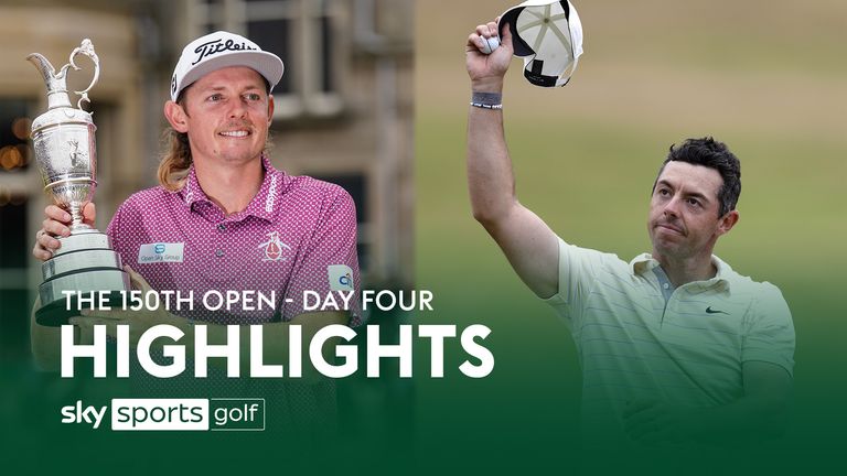 The best of the action from a thrilling final round of The 150th Open Championship from St Andrews