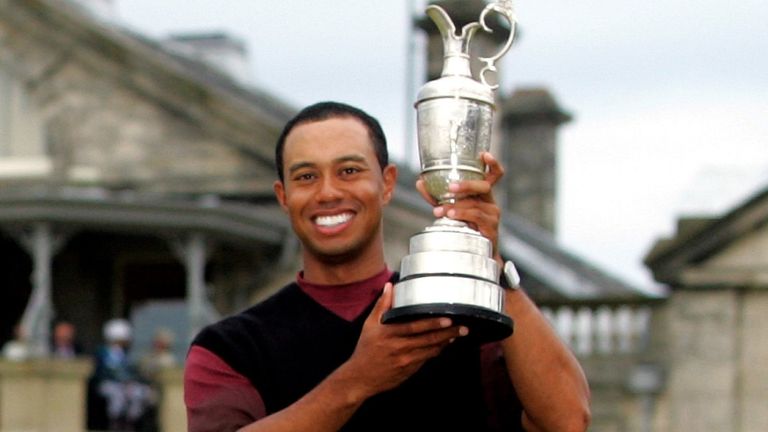 Tiger Woods, The Open winner in 2005 at St Andrews