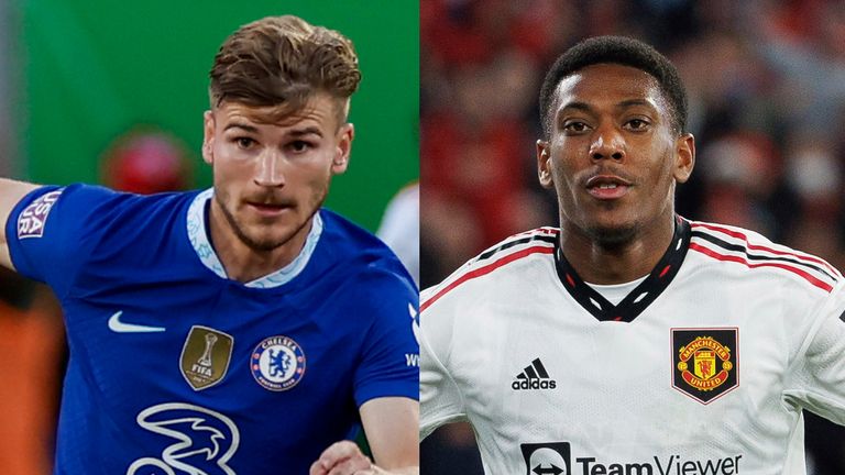 Timo Werner and Anthony Martial