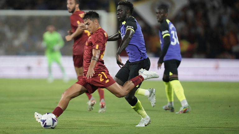 Roma's Paulo Dybala made his debut in Israel