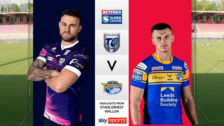 The best of the action from the Super League match between Toulouse and Leeds Rhinos.
