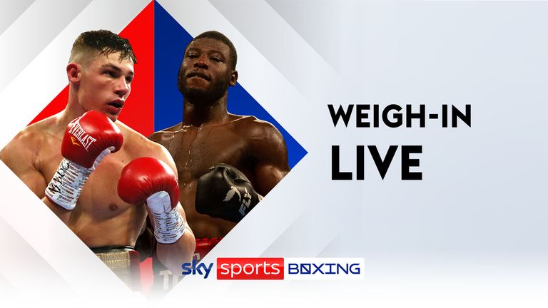 Watch the Chris Billam-Smith vs Isaac Chamberlain weigh-in Live
