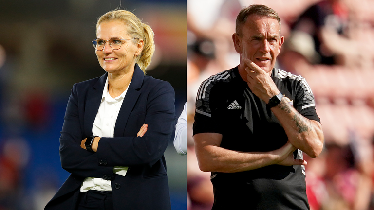 Sarina Wiegman and Kenny Shiels