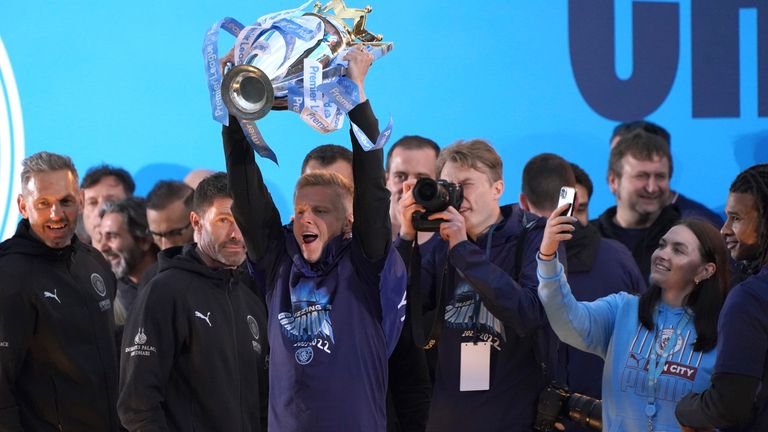 Zinchenko has won four Premier League titles at Manchester City