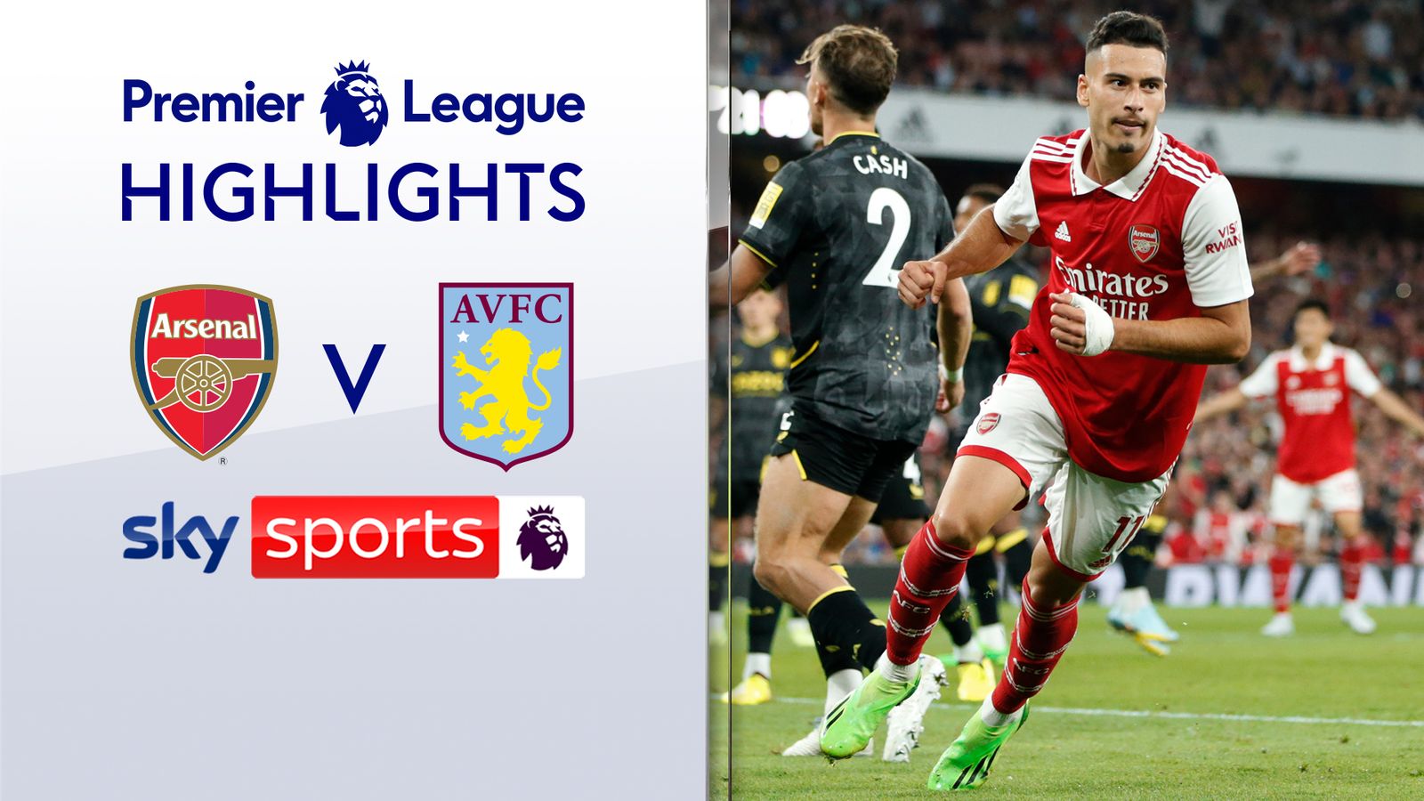 Arsenal 2-1 Aston Villa | Premier League Highlights | Football News ...