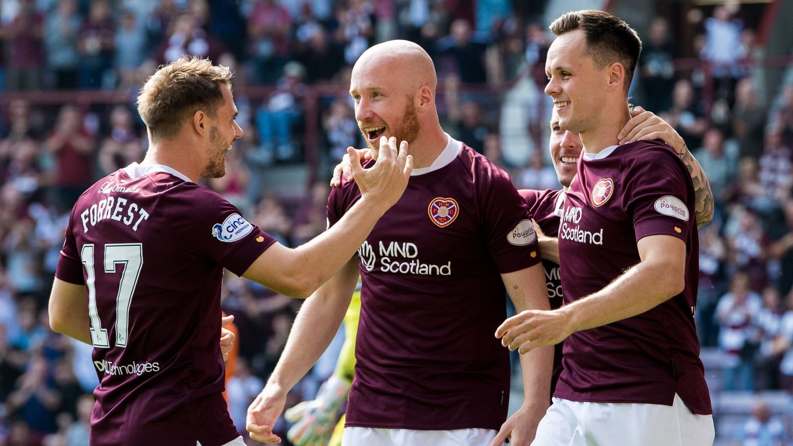 Hearts 4 - 1 Dundee Utd - Match Report & Highlights