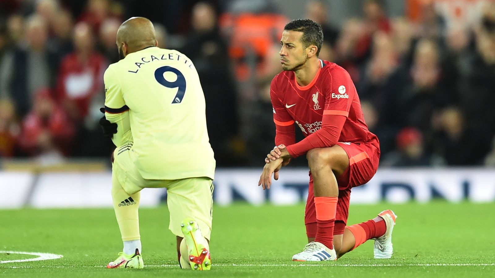 Premier League players will limit taking a knee before matches, league announces..