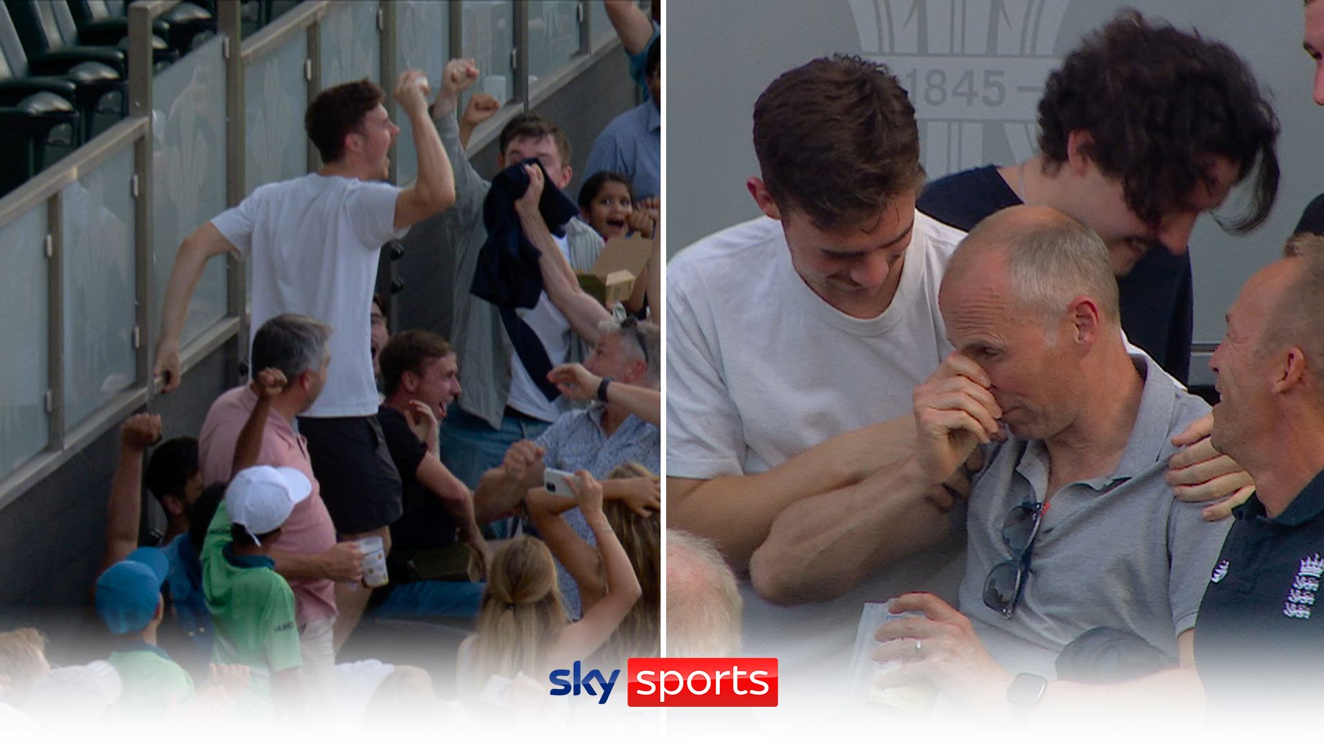 Ouch! Fan lands accidental punch after one-handed catch