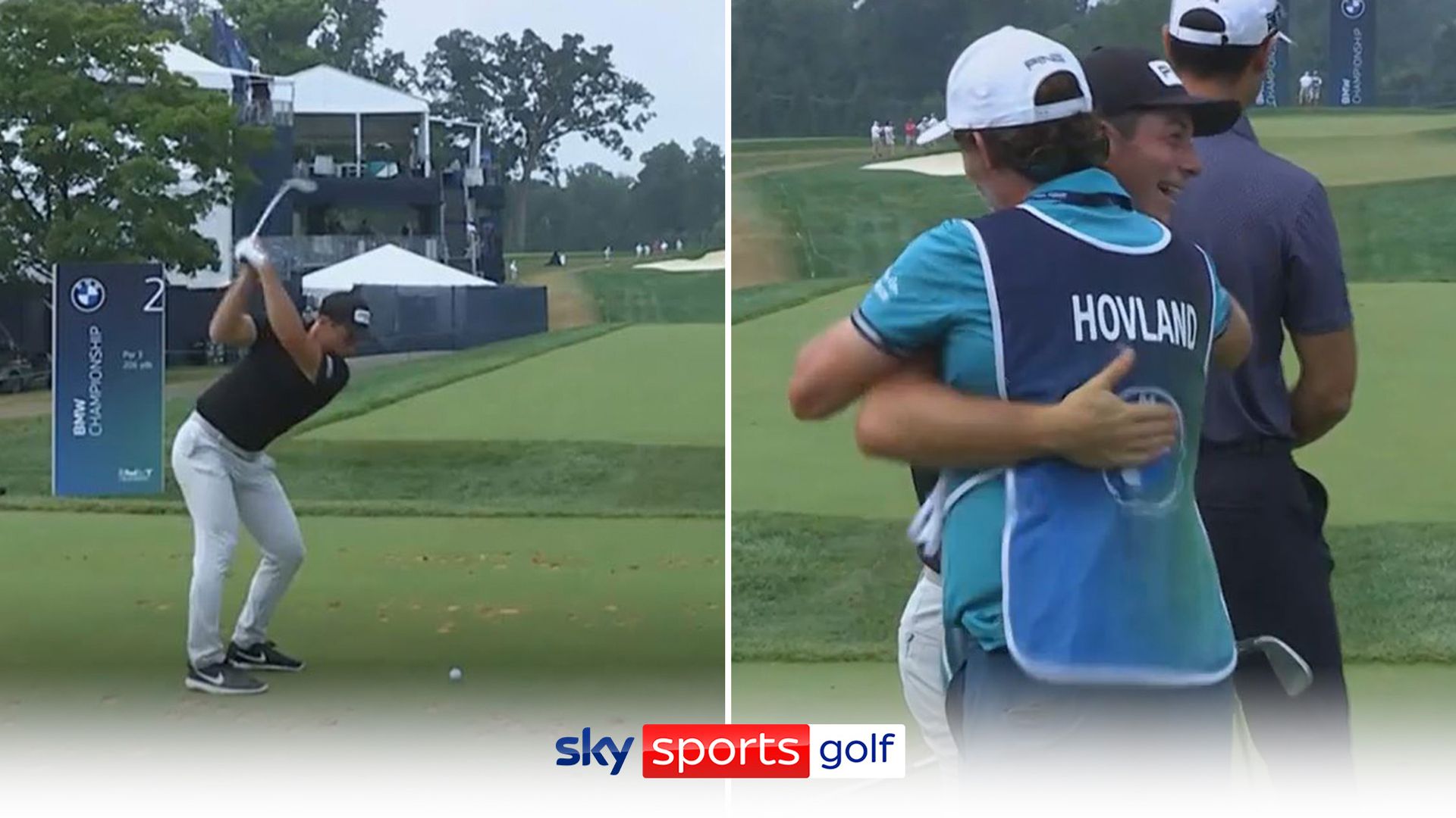 Hovland makes monster hole-in-one!