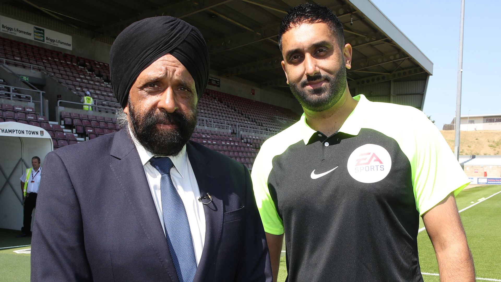 Jarnail Singh 'proud' as son Sunny referees in landmark EFL game