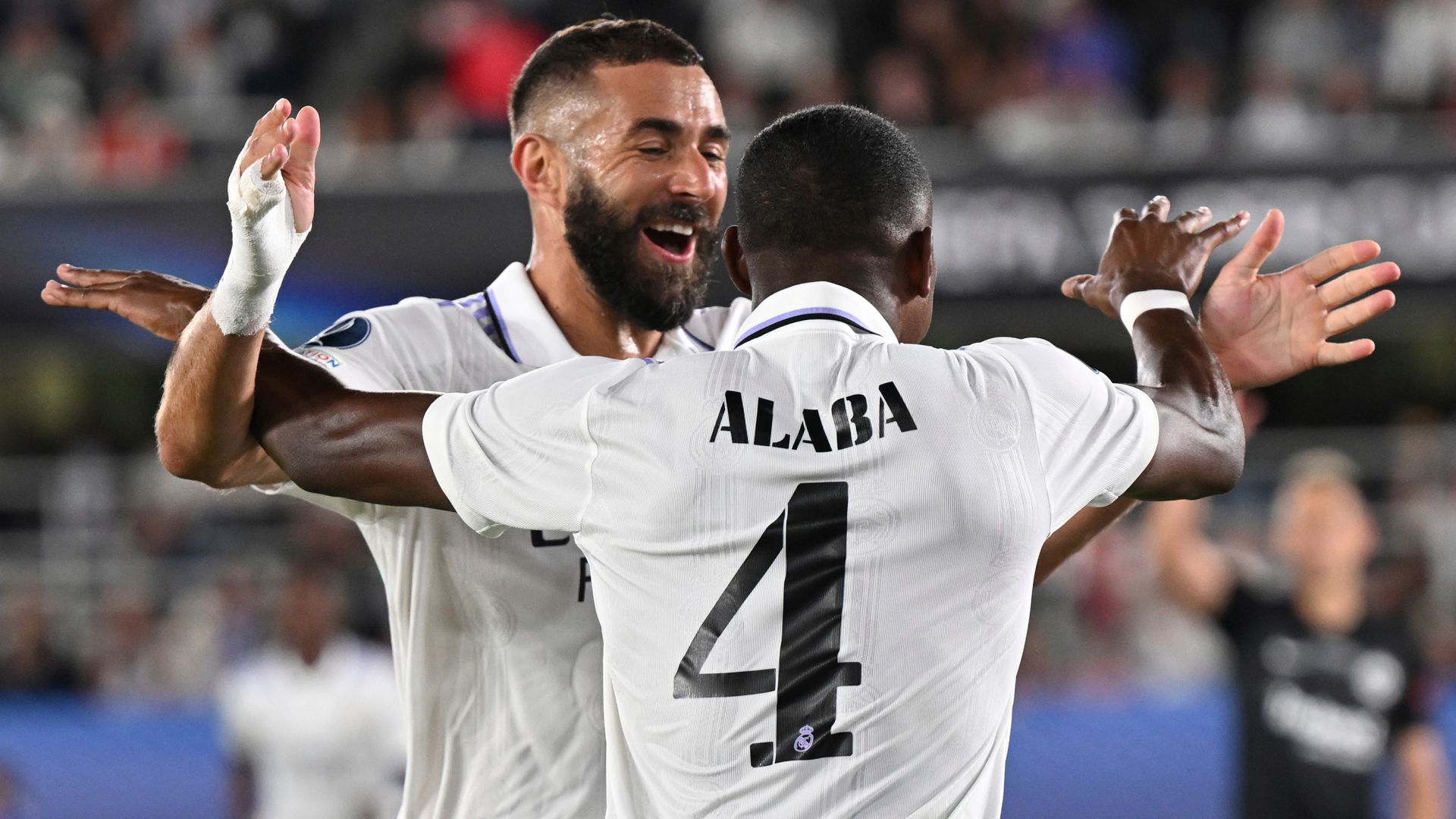Real beat Frankfurt to win Super Cup as Alaba and Benzema strike