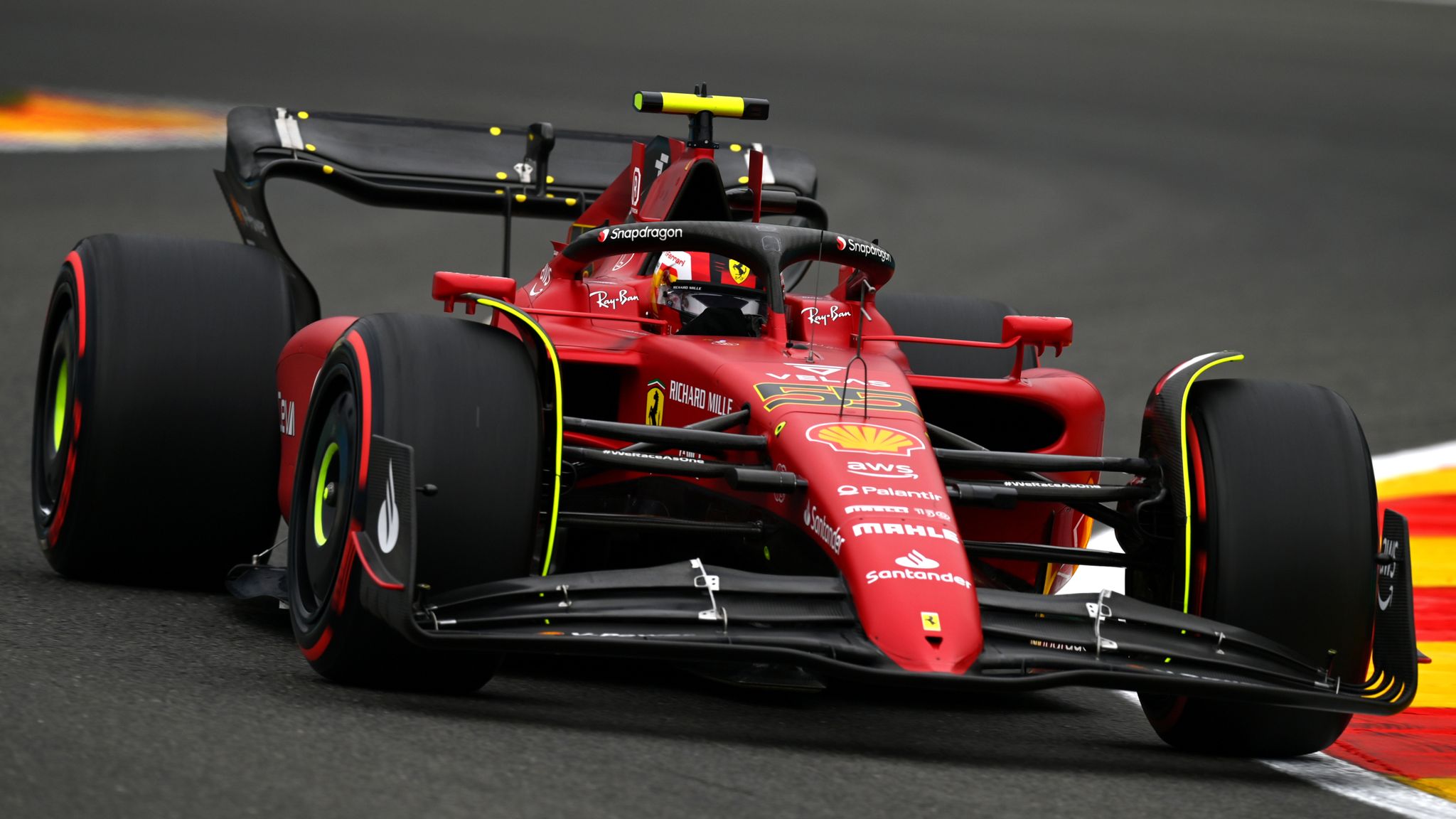 Belgian GP Carlos Sainz leads Ferrari one-two in Practice One as Max Verstappen trails in Spa F1 News