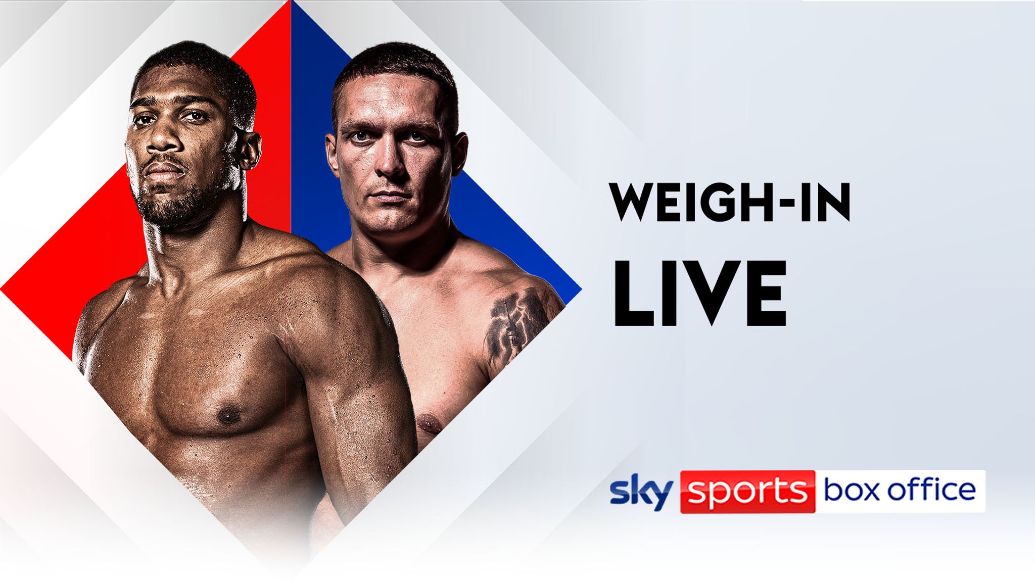 Usyk vs AJ Watch Oleksandr Usyk vs Anthony Joshua weigh-in LIVE! Boxing News Sky Sports