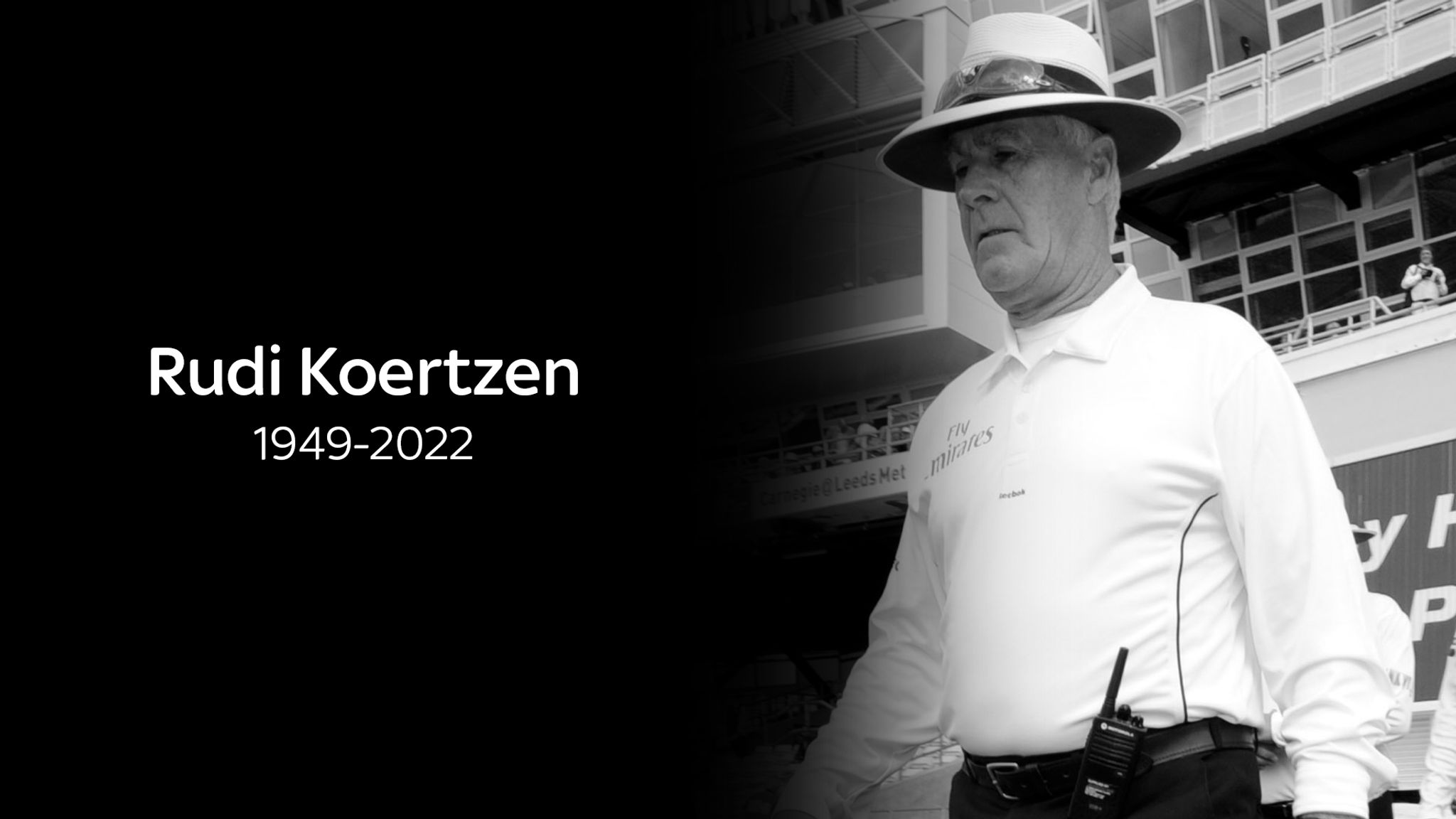 Rudi Koertzen Former International Umpire From South Africa Dies Aged 73 Cricket News Sky Sports