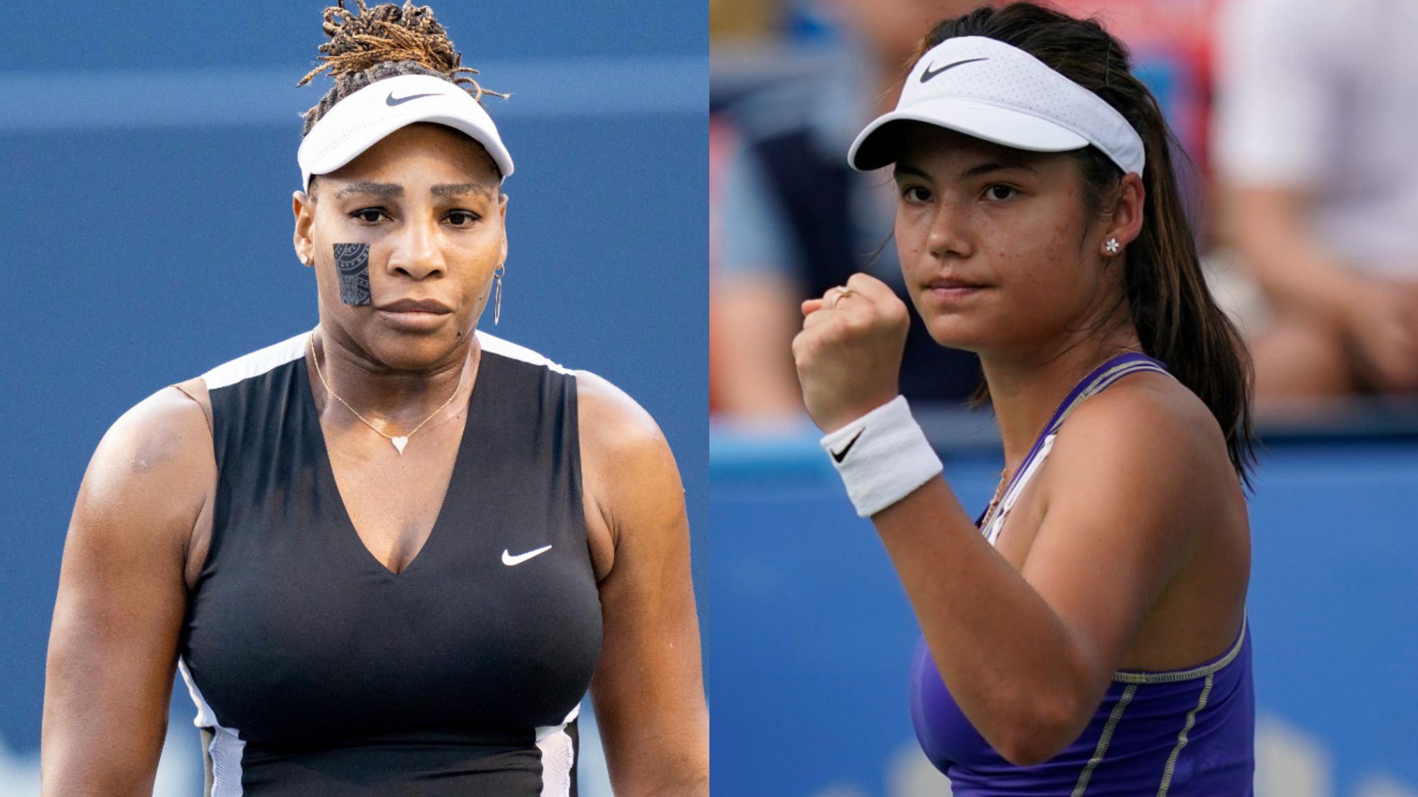 Serena Williams and Emma Raducanu - Western and Southern Open Tennis. 