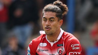 Salford Red Devils' Tim Lafai crossed the whitewash as the hosts defeated Huddersfield in intense heat at the AJ Bell Stadium