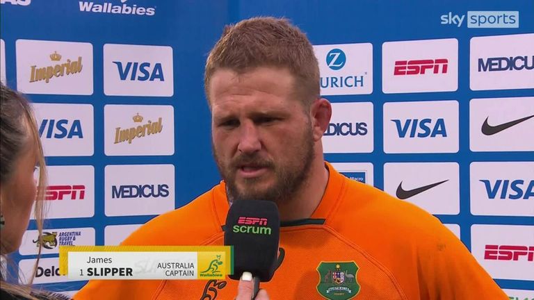 After Australia's emphatic victory over Argentina, substitute skipper James Slipper paid tribute to captain Michael Hooper, who said he was not in the right 