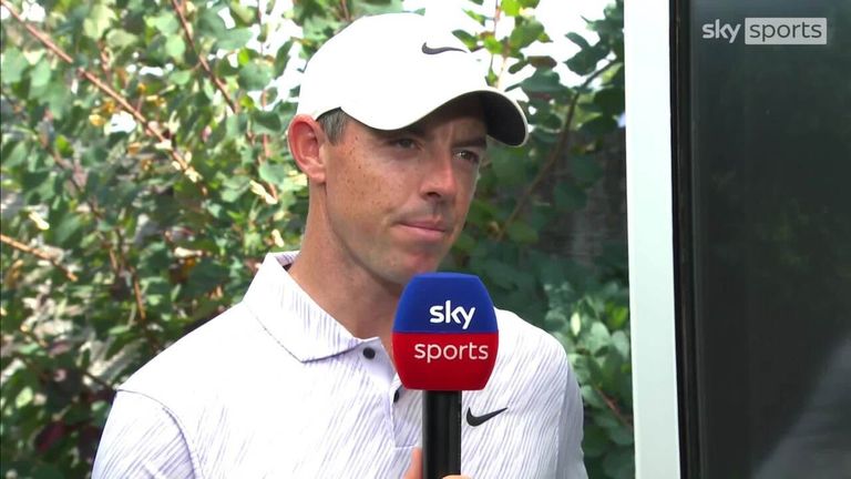 Rory McIlroy says he was much happier to walk away with his 68 today as he took some hits on the final holes of round two of the BMW Championship.
