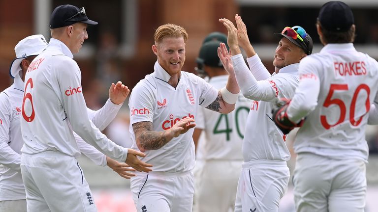 Ben Stokes picked up three goals on his second day at Lord's, eliminating Sarel Erwee (73), Rassie van der Dussen (19) and Keshav Maharaj (41)