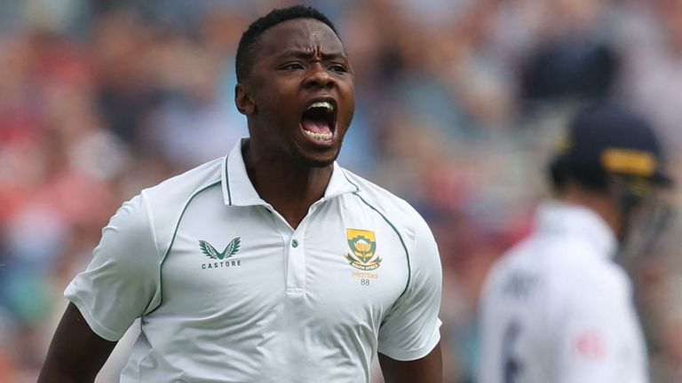 Kagiso Rabada claimed match figures of 7-79 as South Africa hammered England at Lord's