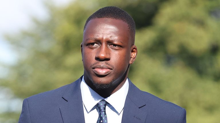 Manchester City footballer Benjamin Mendy arrives at Chester Crown Court where he is accused of eight counts of rape, one count of sexual assault and one count of attempted rape, relating to seven young women. Picture date: Tuesday August 30, 2022.
