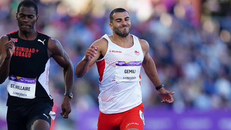 Adam Gemili in his 200m semi-final at the Commonwealth Games on Friday. (Photo: Mike Egerton/PA Wire/PA Images)