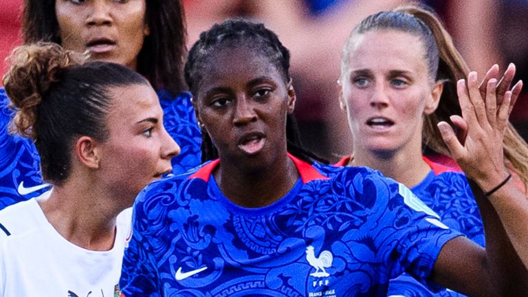 Aissatou Tounkara featured for France at Euro 2022