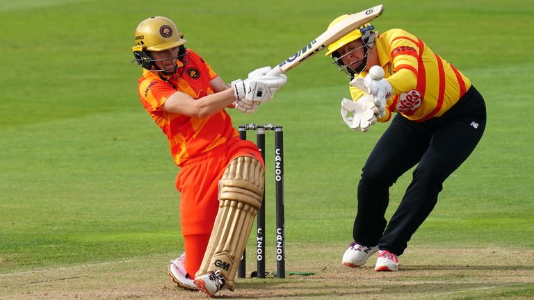 Amy Jones' unbeaten 44 helped Birmingham Phoenix to victory over Trent Rockets