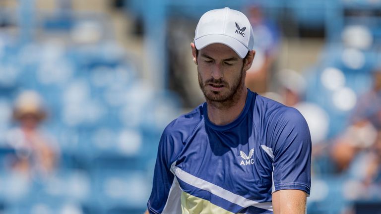 Andy Murray suffered physically in the latter stages of the match