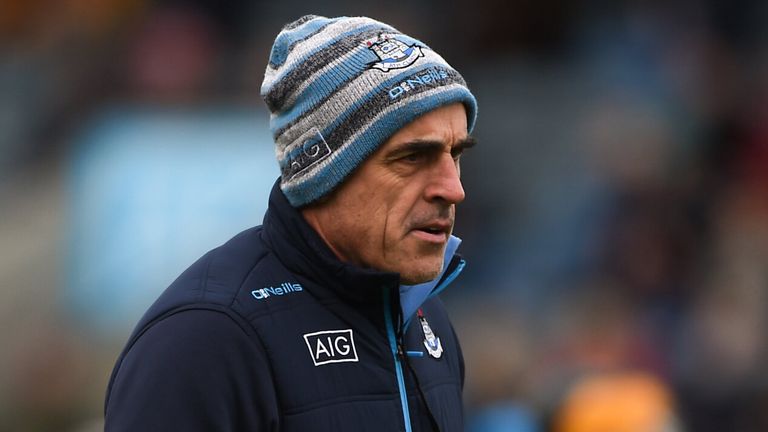 14 January 2018; Dublin selector Anthony Cunningham the Bord na Mona Walsh Cup semi-final match between Dublin and Wexford at Parnell Park in Dublin. Photo by Daire Brennan/Sportsfile